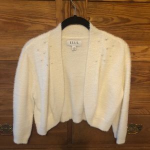 Winter White Sweater Shrug